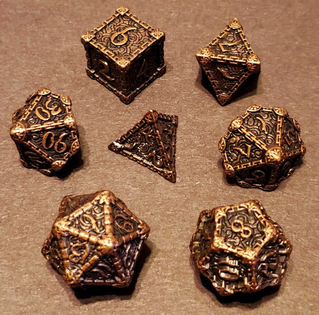 Bronze Blood Dagger Metal Set