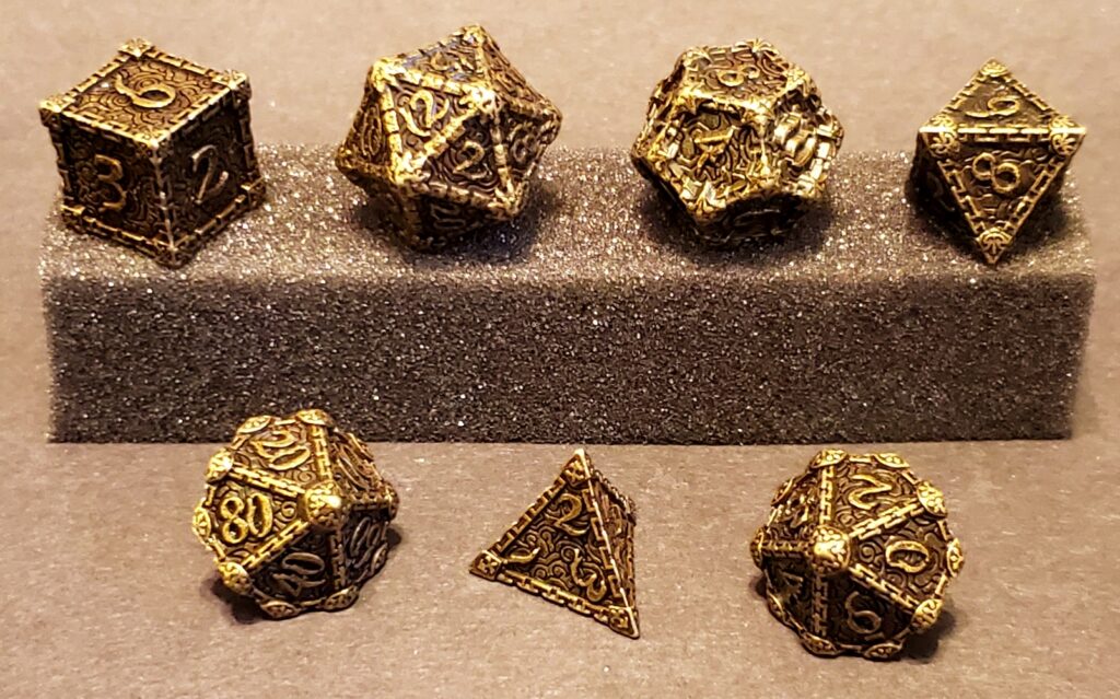 Gold Blood Dagger Metal Set