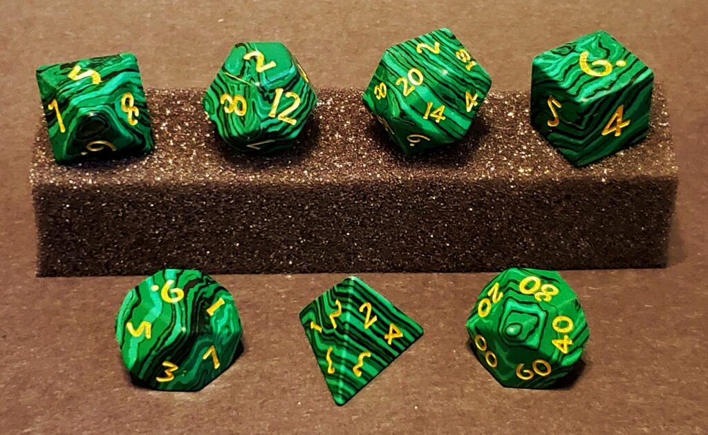 Malachite Dice Set - Wild Growth