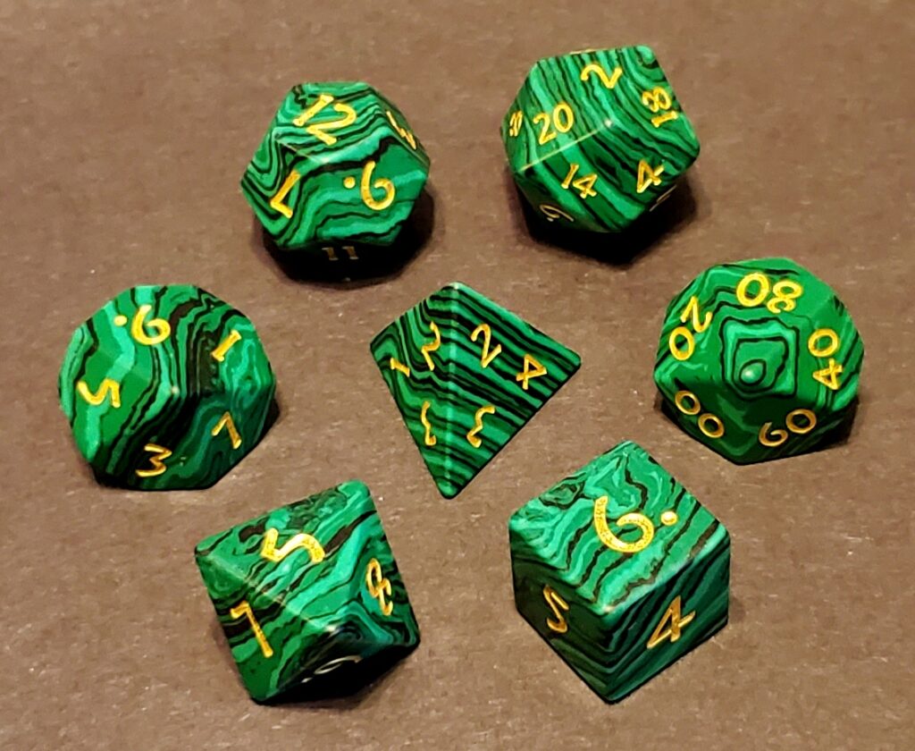 Malachite Dice Set - Wild Growth