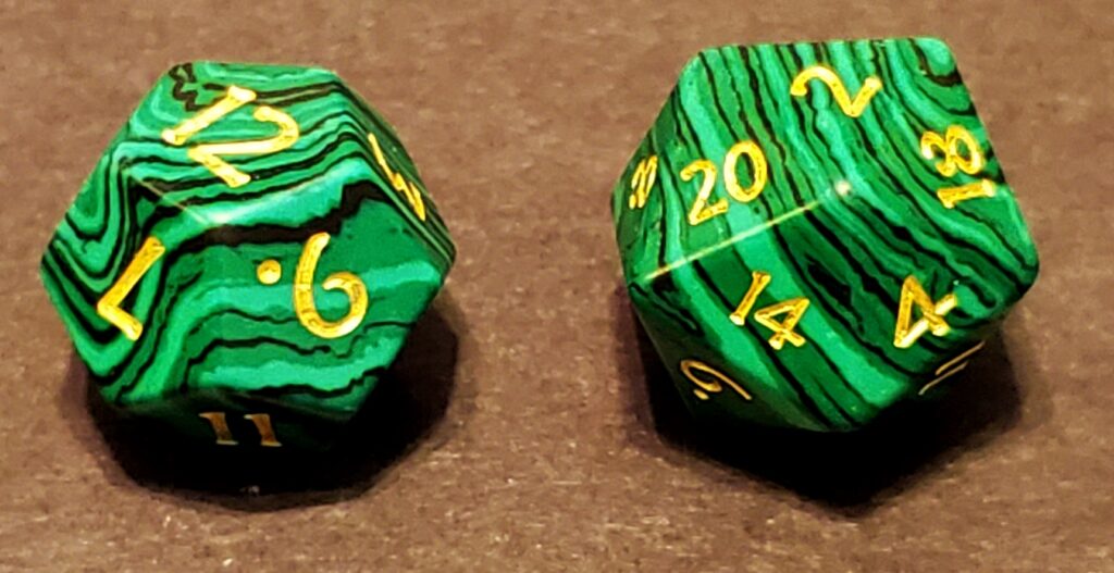 Malachite Dice Set - Wild Growth