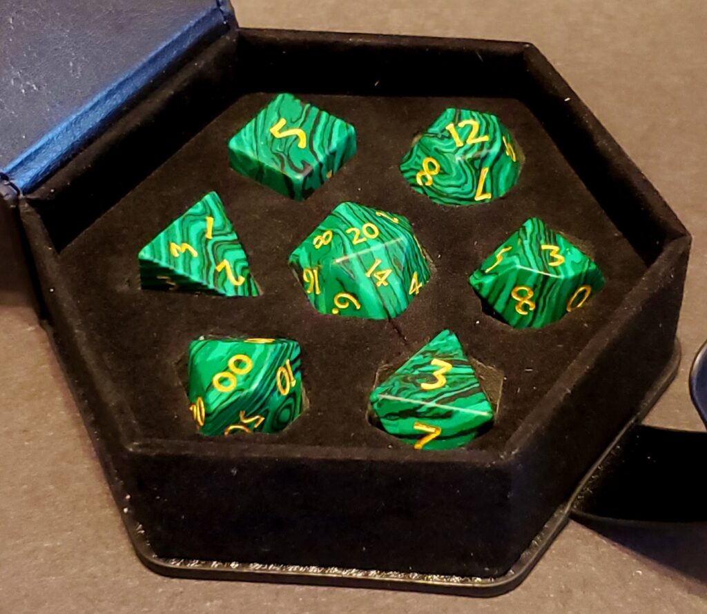 Malachite Dice Set - Wild Growth