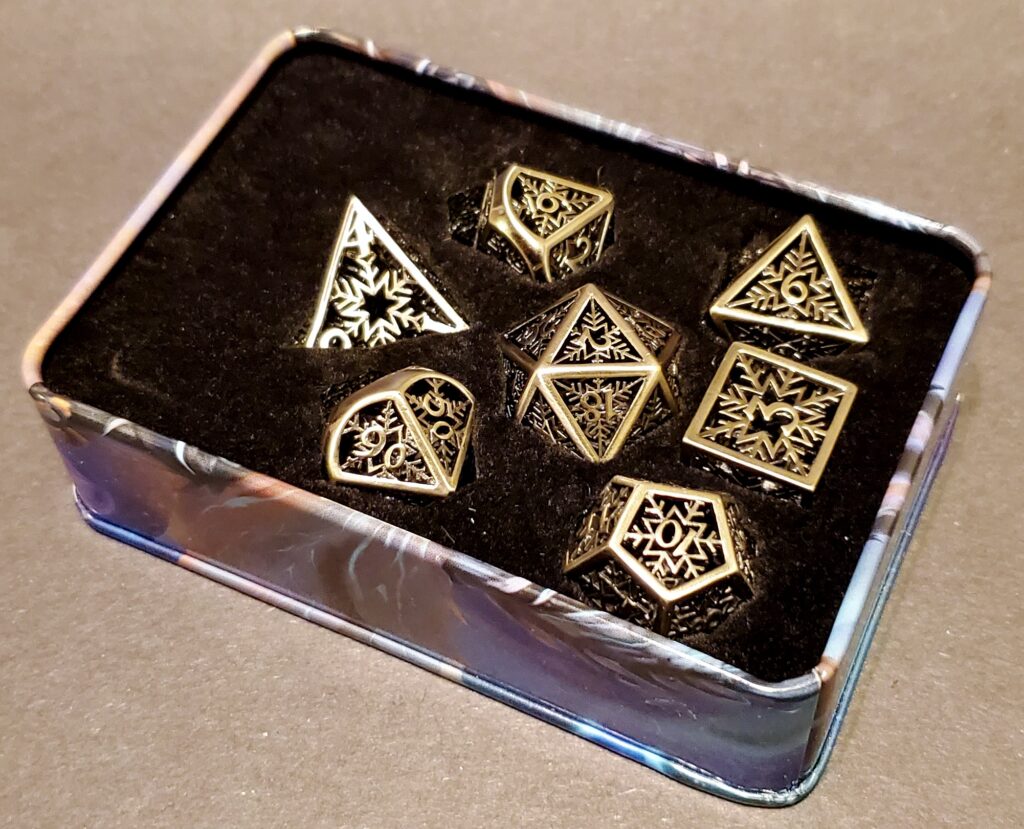 Silver Snowflake Hollow Metal Set