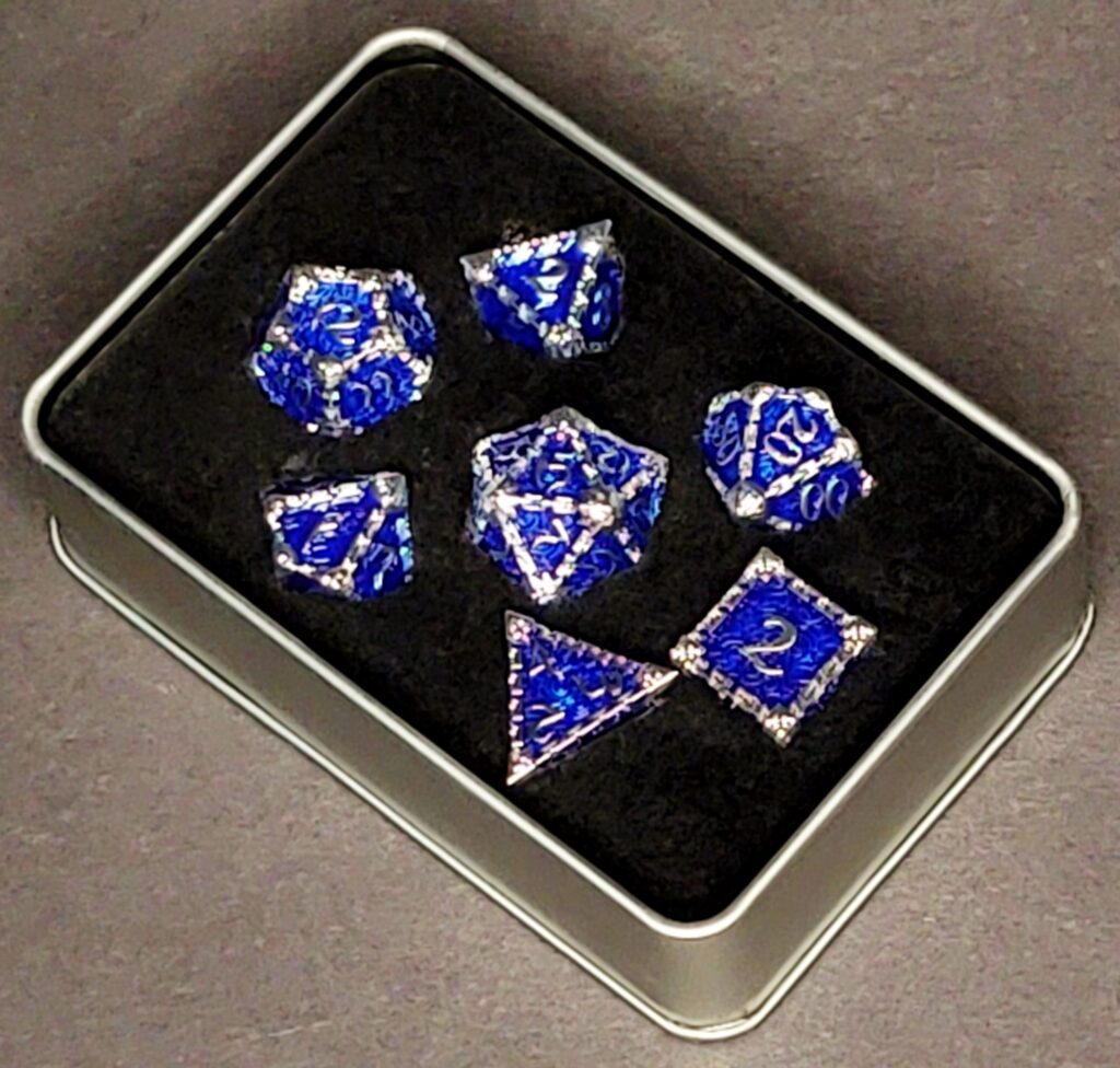 Brilliant Blood Dagger Solid Metal Set - Blue